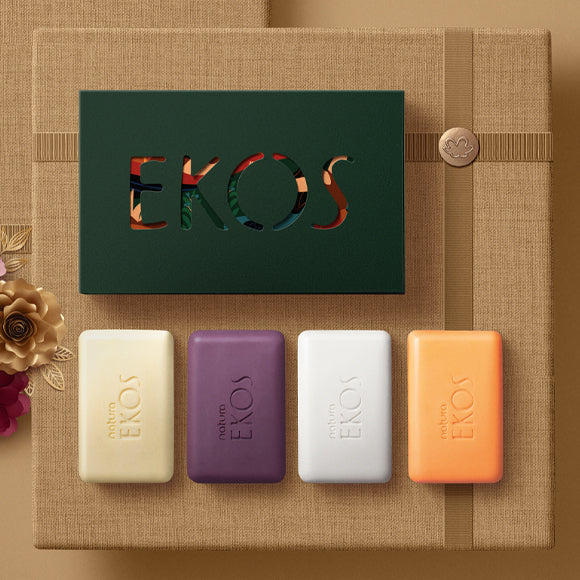 EKOS - Giftable Soap Box - Açaí - Passion Fruit - Tucumã -Chestnut