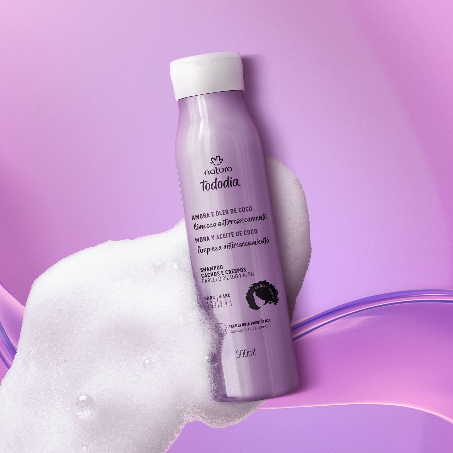 TODODIA - Curls and Kinky Hair Shampoo Blackberry and Coconut Oil