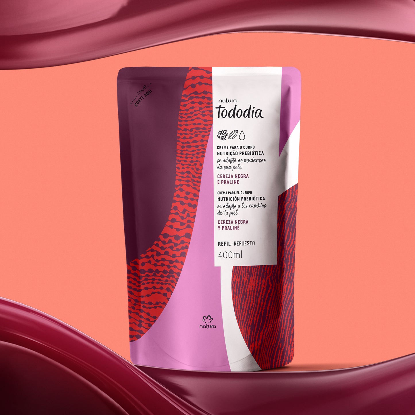 TODODIA - Refill Nutritive Body Cereja Negra e Praliné