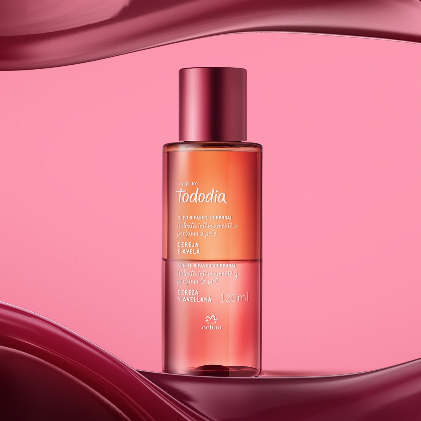 TODODIA - Body Oil Bifásico Cereja E Avelã