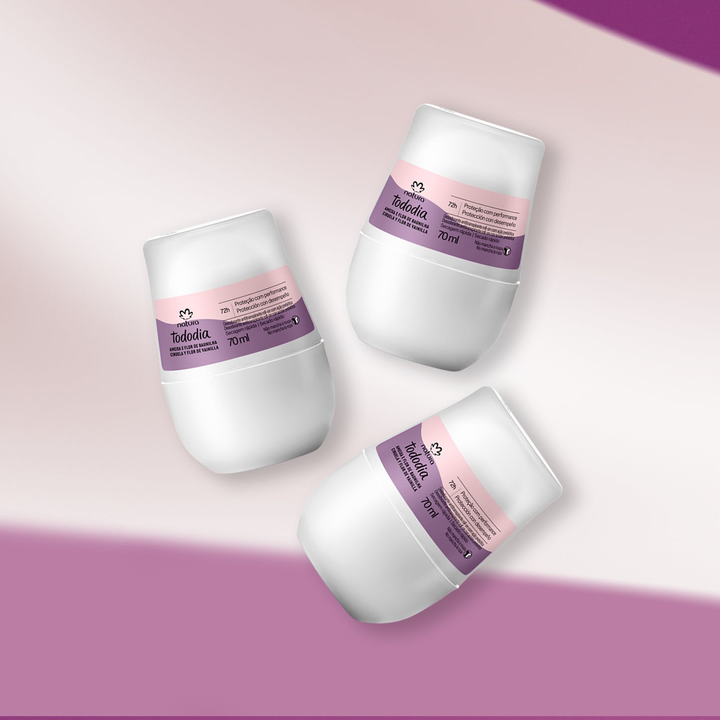 TODODIA - Roll-On Antiperspirant Deodorant Plum and Vanilla Flower