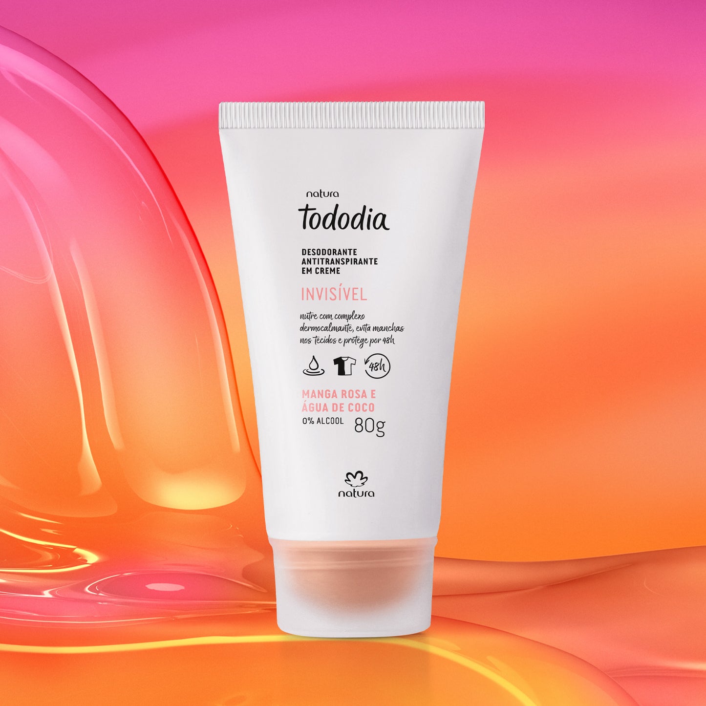 TODODIA - Pink Mango and Coconut Water Cream Antiperspirant Deodorant