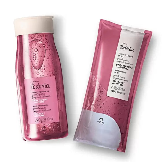 TODODIA -Gel Body Wash Amora Vermelha e Jabuticaba