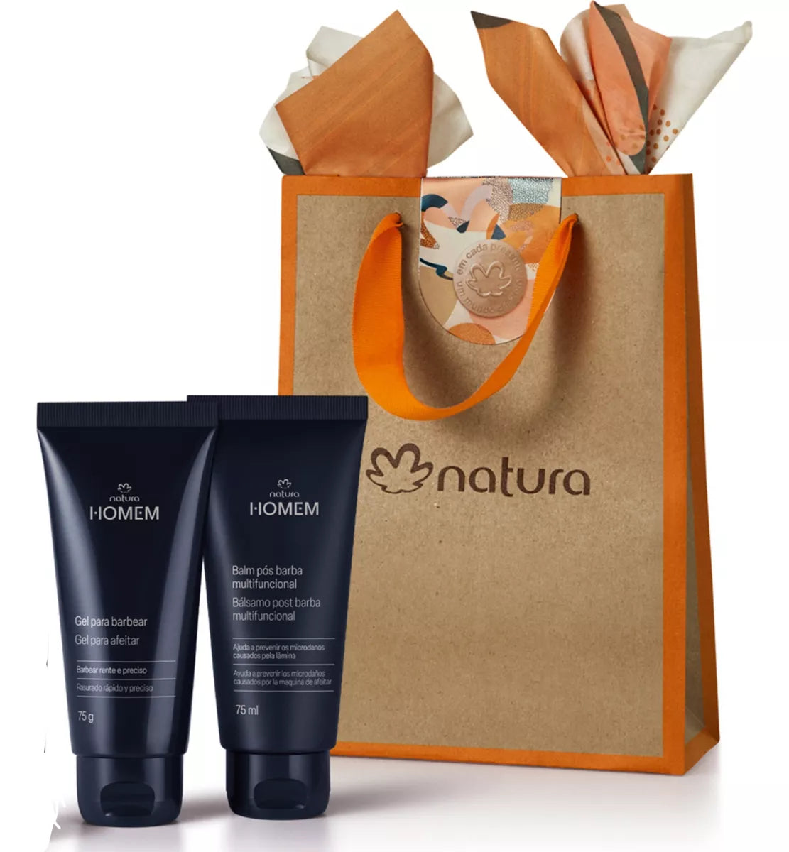 Natura Men's Aftershave Balm & Shaving Gel Set