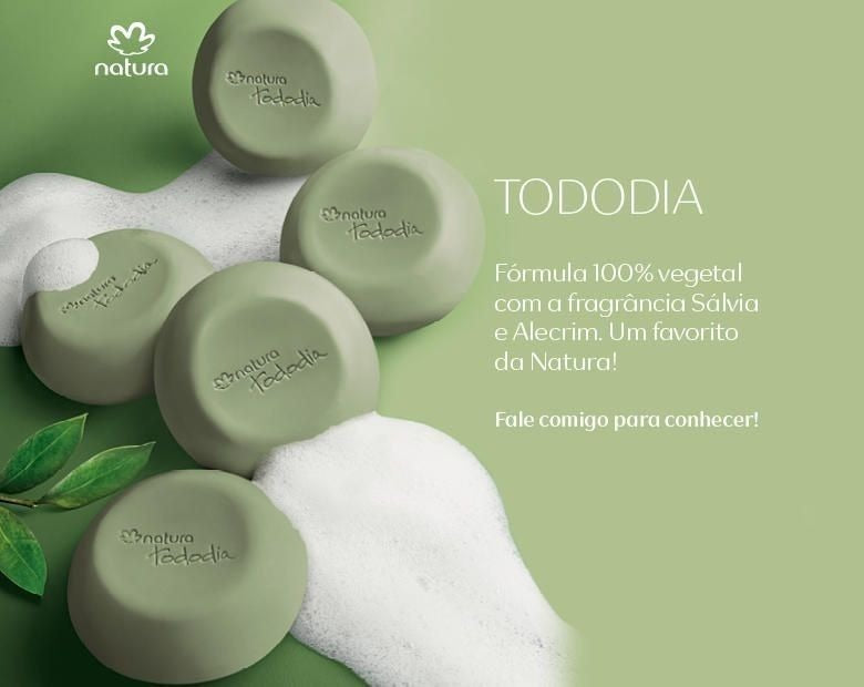 TODODIA -Sabonete em Barra Puro Vegetal Alecrim e Sálvia