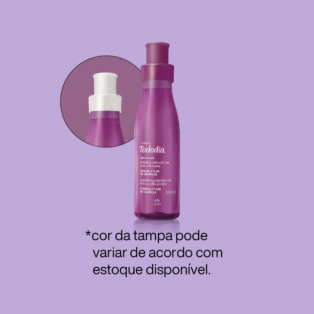 TODODIA - Body Splash Ameixa e Flor de Baunilha