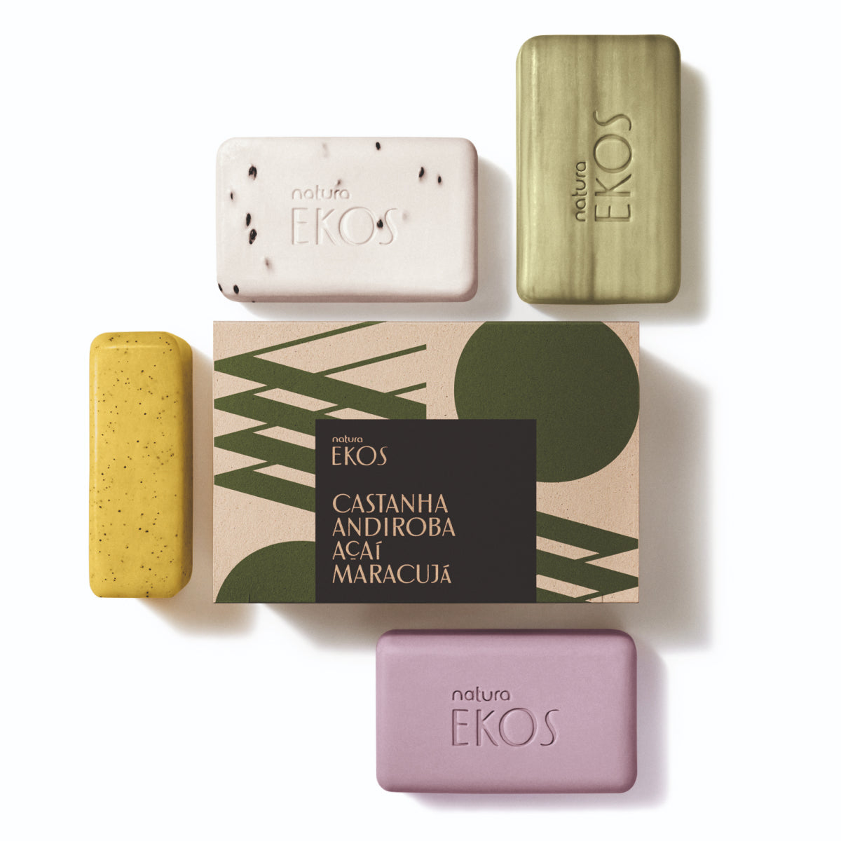 EKOS - Exfoliating & Creamy Soap Bar Chestnut - Andiroba - Açaí - Passion Fruit