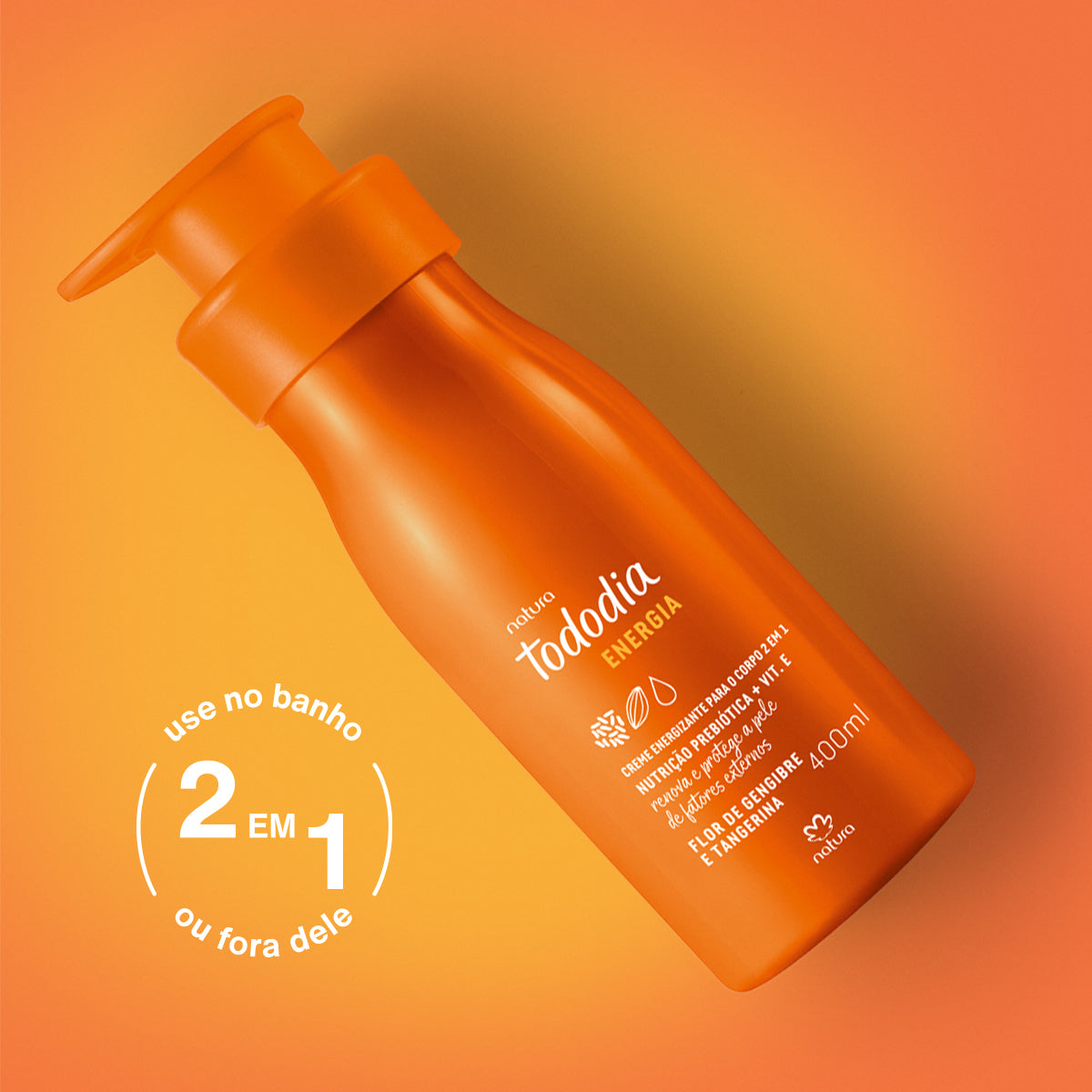 TODODIA - Nourishing Body Cream Flor de Gengibre e Tangerina