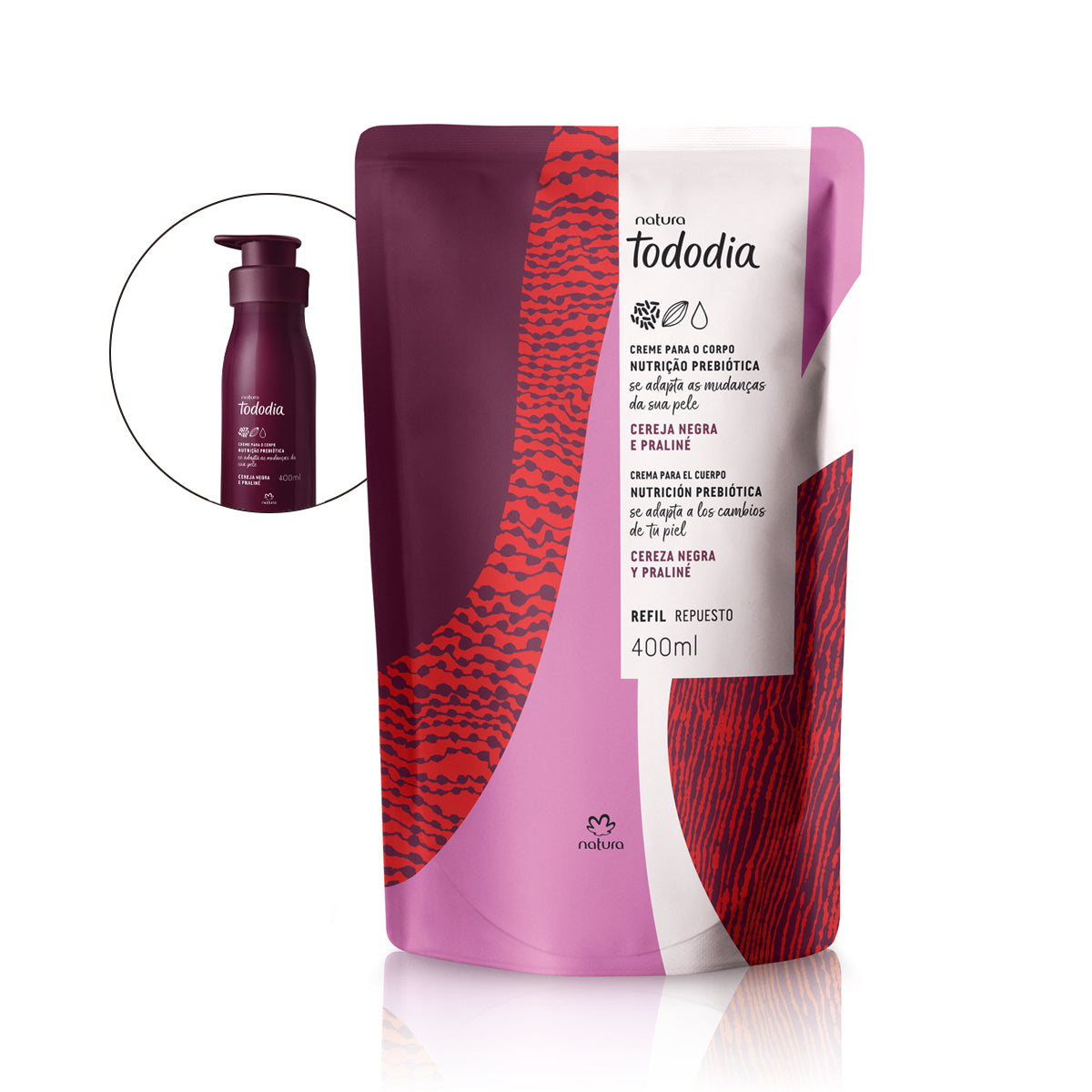 TODODIA - Refill Nutritive Body Cereja Negra e Praliné