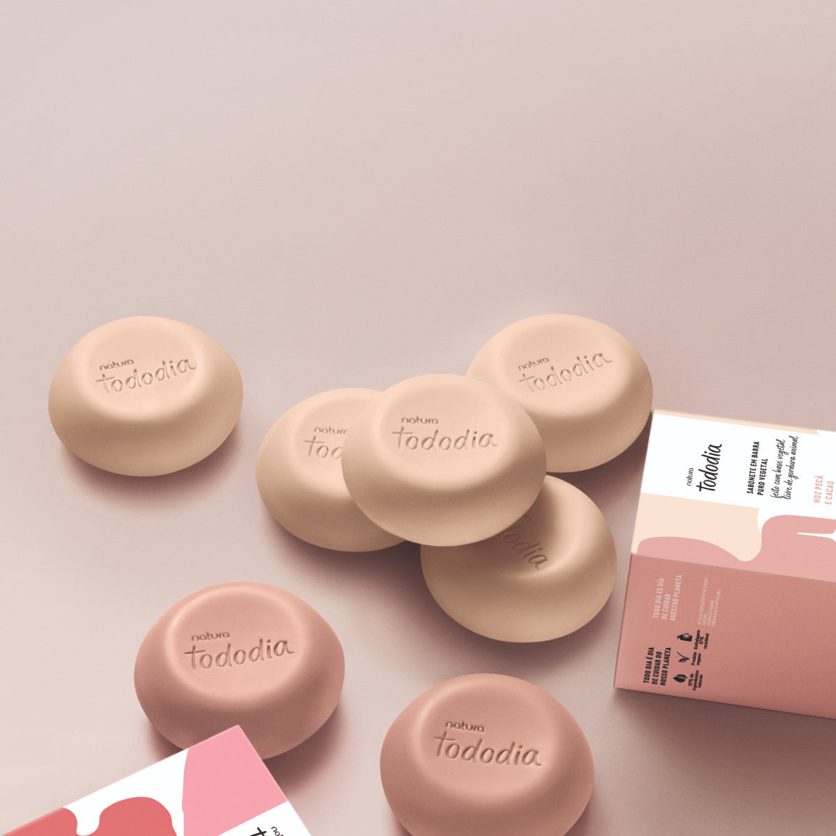 TODODIA - Sabonete Em Barra Puro Vegetal Noz Pecã e Cacau