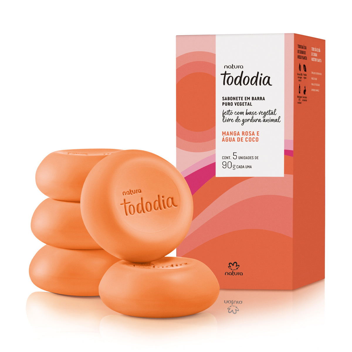 TODODIA - Sabonete em Barra Manga Rosa e Água de Coco