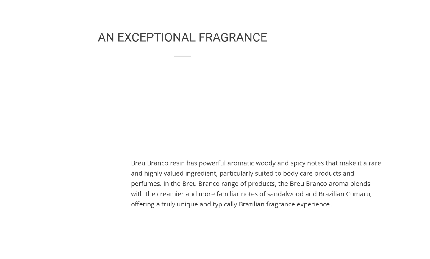 EKOS - Cologne Agua de Banho Breu Branco