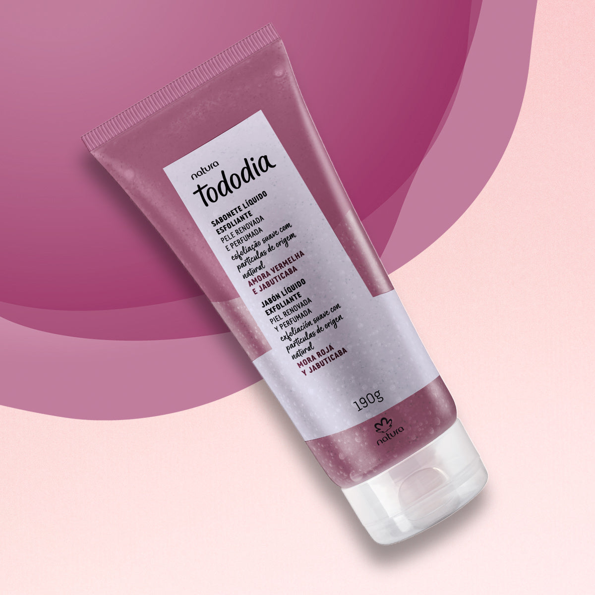 TODODIA Exfoliating Liquid Soap - Amora Vermelha e Jabuticaba.