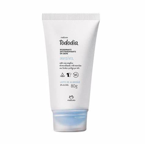 TODODIA - Leite de Algodão Antiperspirant Cream Deodorant 80g