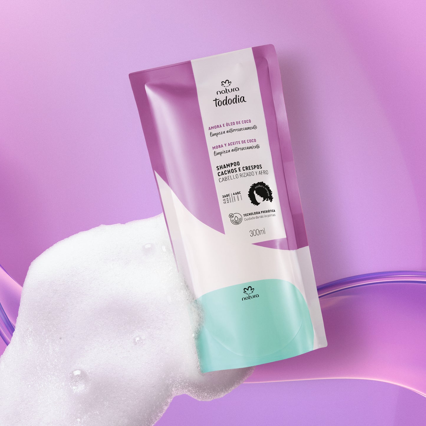 TODODIA - Refill Shampoo for Curly and Coily Hair Blackberry and Coconut Oil