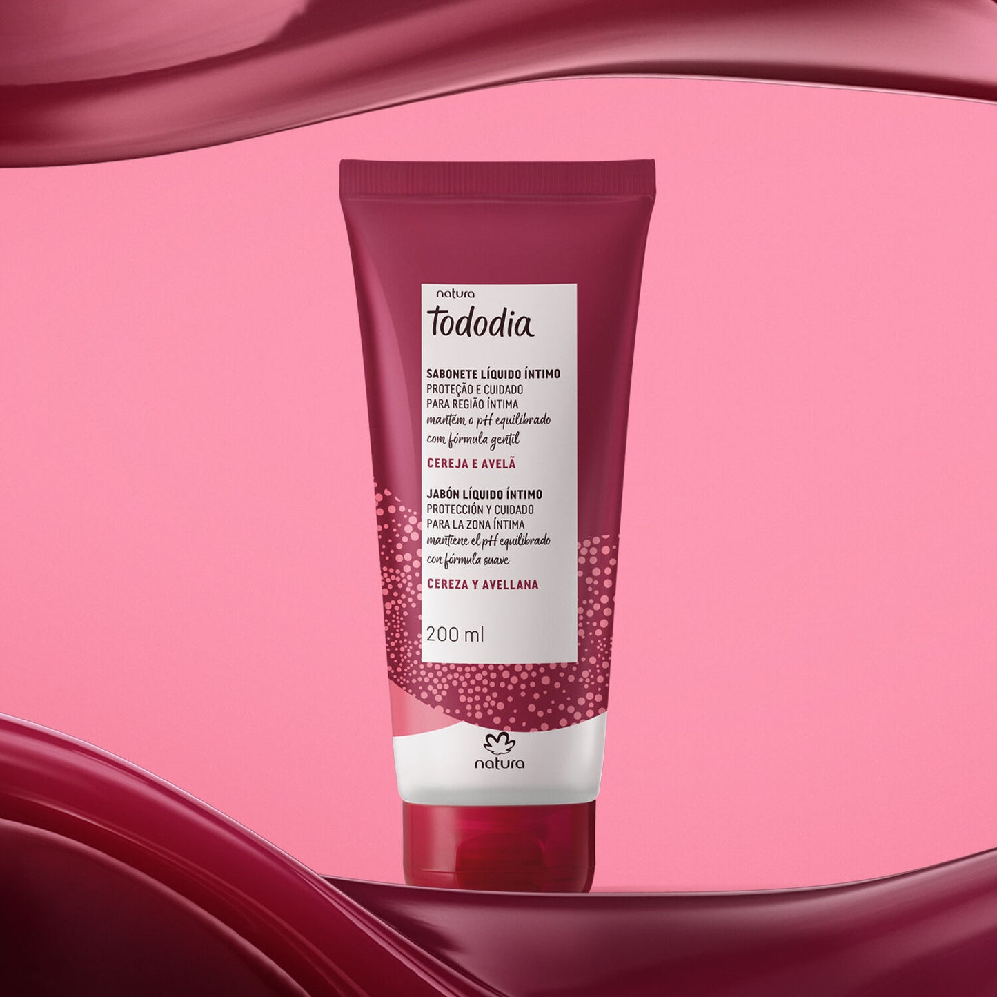 Tododia - Cherry and Hazelnut Intimate Liquid Soap