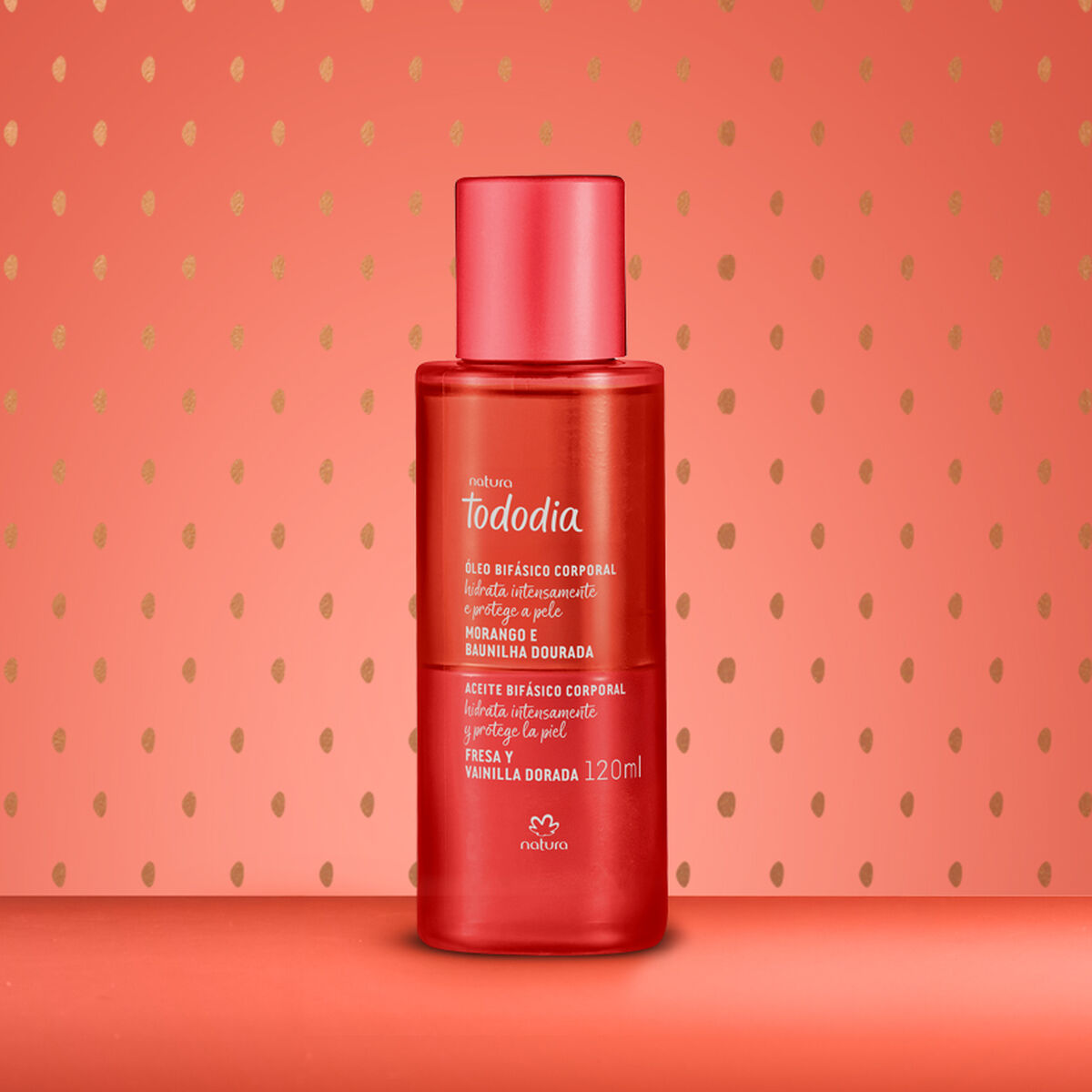 Tododia - Strawberry & Golden Vanilla Bi-Phase Body Oil 120ml