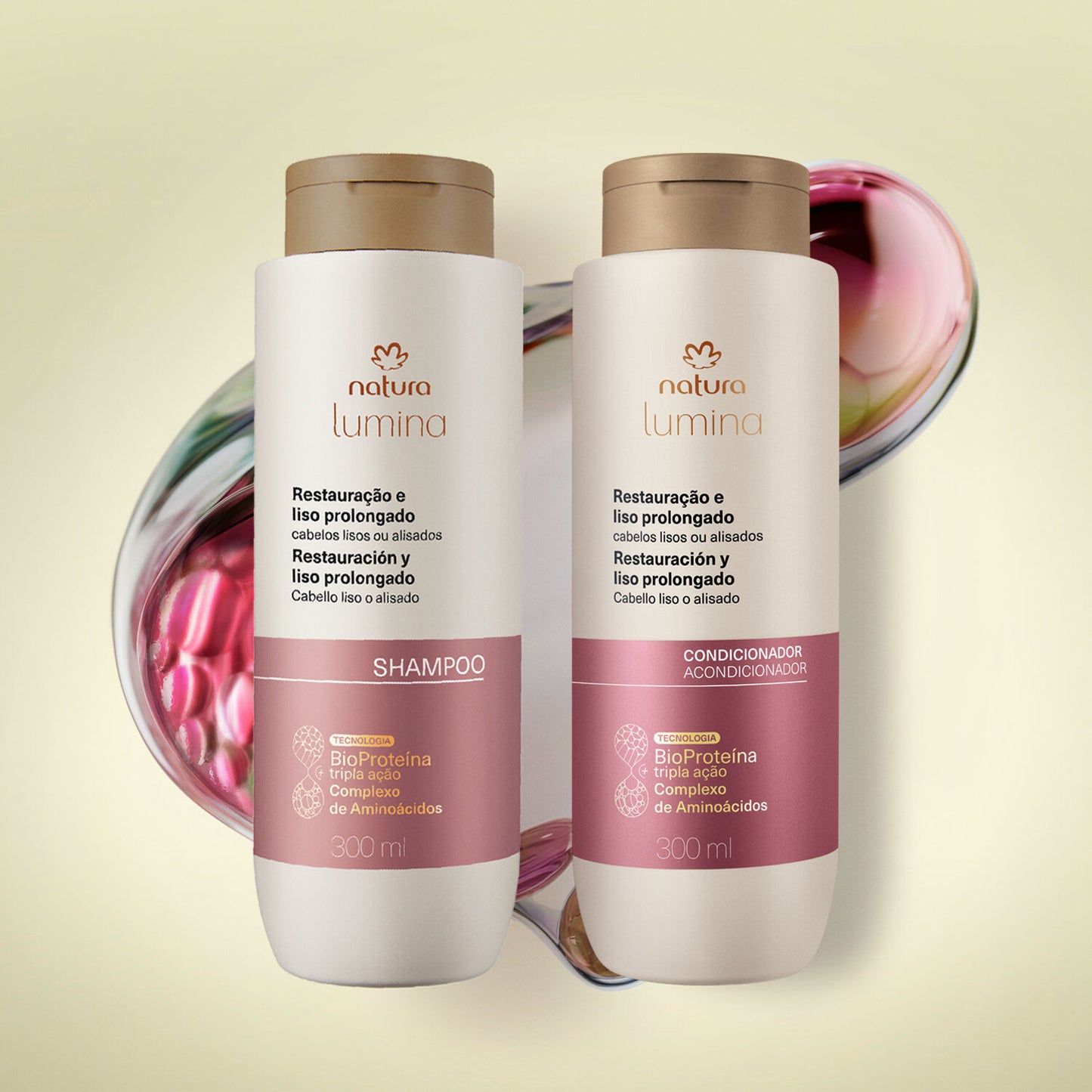 Lumina Restoration & Long-Lasting Smooth Hair Shampoo & Conditioner Kit (2 Products)