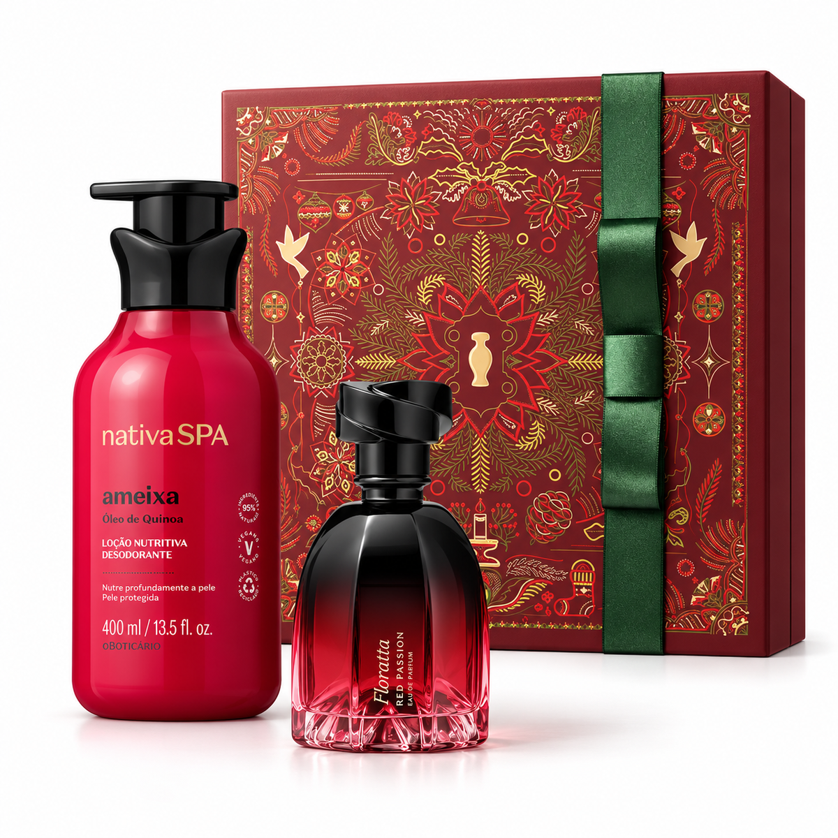 Floratta Red Passion and Nativa SPA Plum Christmas Gift Set