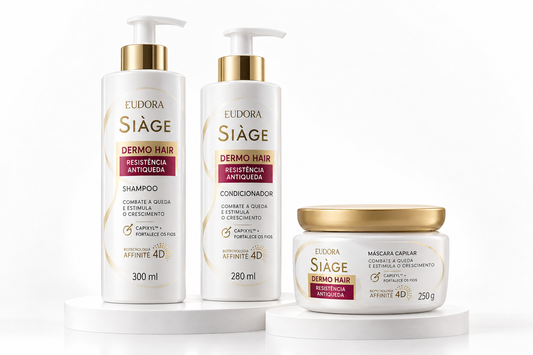 Eudora - Siàge Dermo Hair Anti Hair Fall Strengthening Set Shampoo Conditioner and Hair Mask
