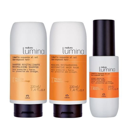 LUMINA - Summer Complete Care - kit- shampoo 220ml - Mask 220ml - spray 150ml