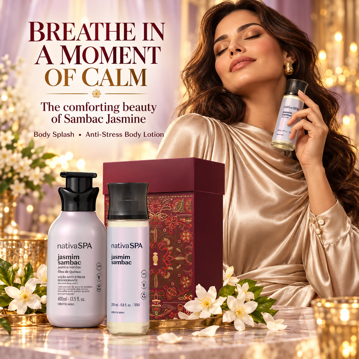 Boticário - Nativa SPA Sambac Jasmine Christmas Gift Set 2 Pieces