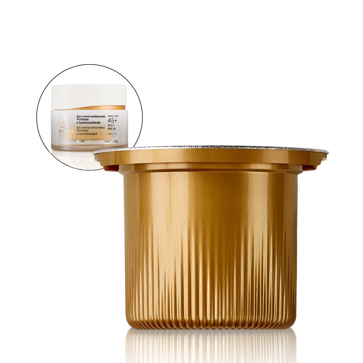 Chronos Derma Anti-Aging Firmness & Radiance Gel Cream 45+ Day Refill – Advanced Firming Care