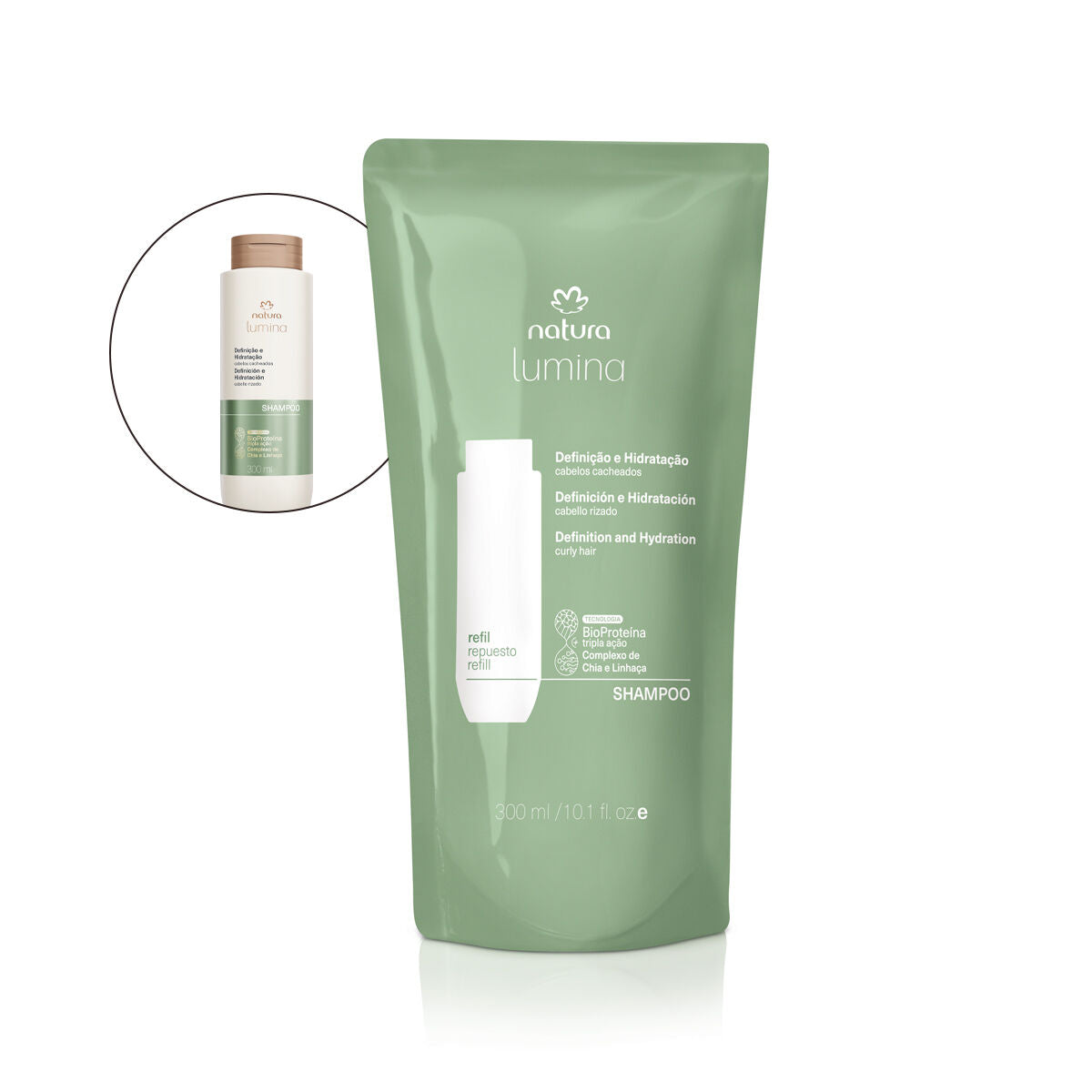 Lumina Creamy Shampoo for Definition & Hydration of Curly Hair