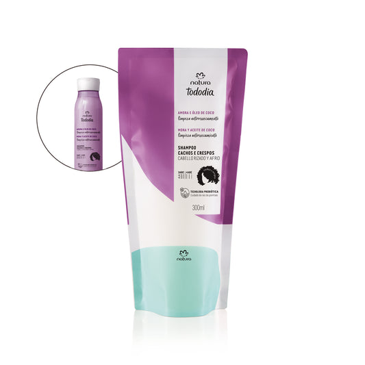 TODODIA - Refill Shampoo for Curly and Coily Hair Blackberry and Coconut Oil