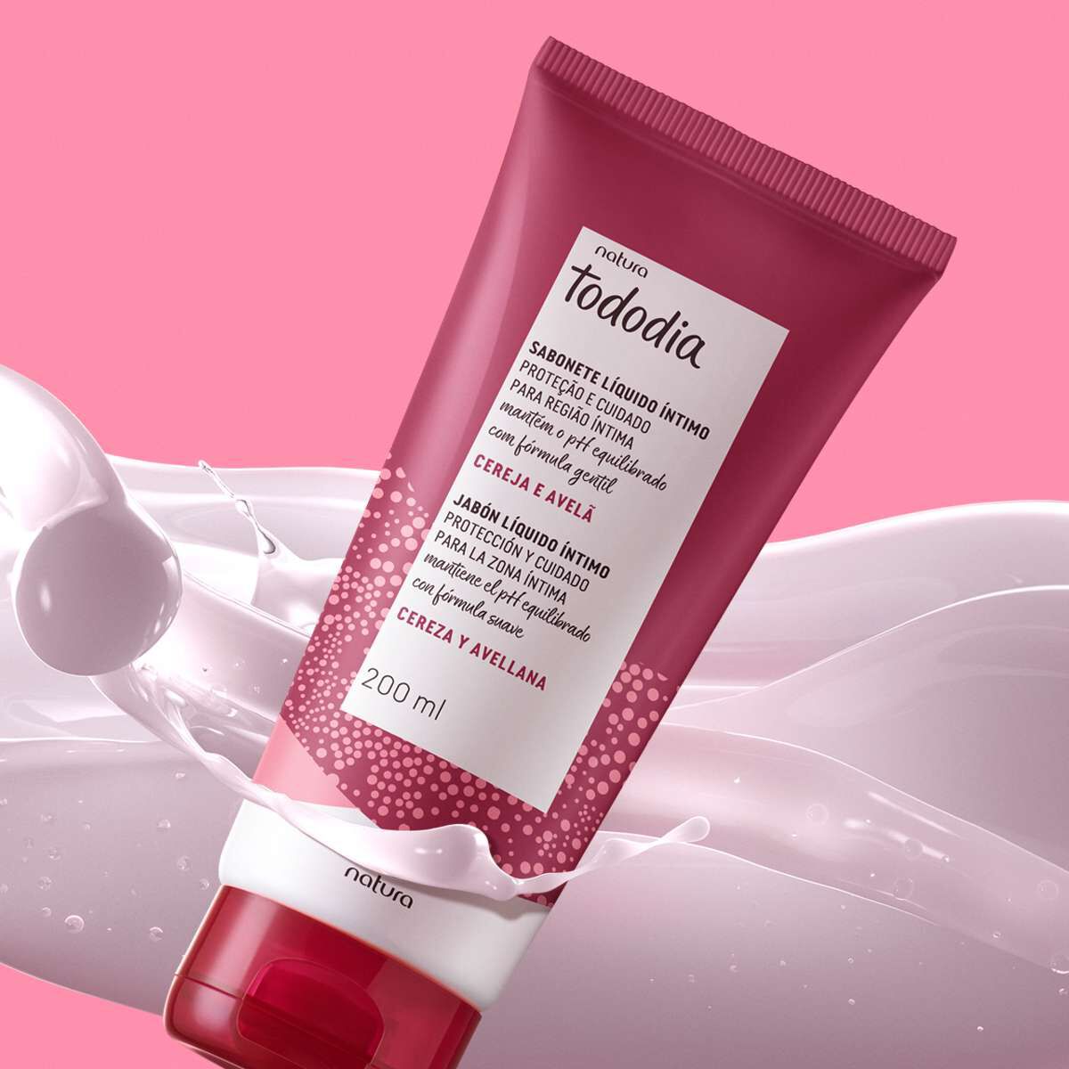 Tododia - Cherry and Hazelnut Intimate Liquid Soap