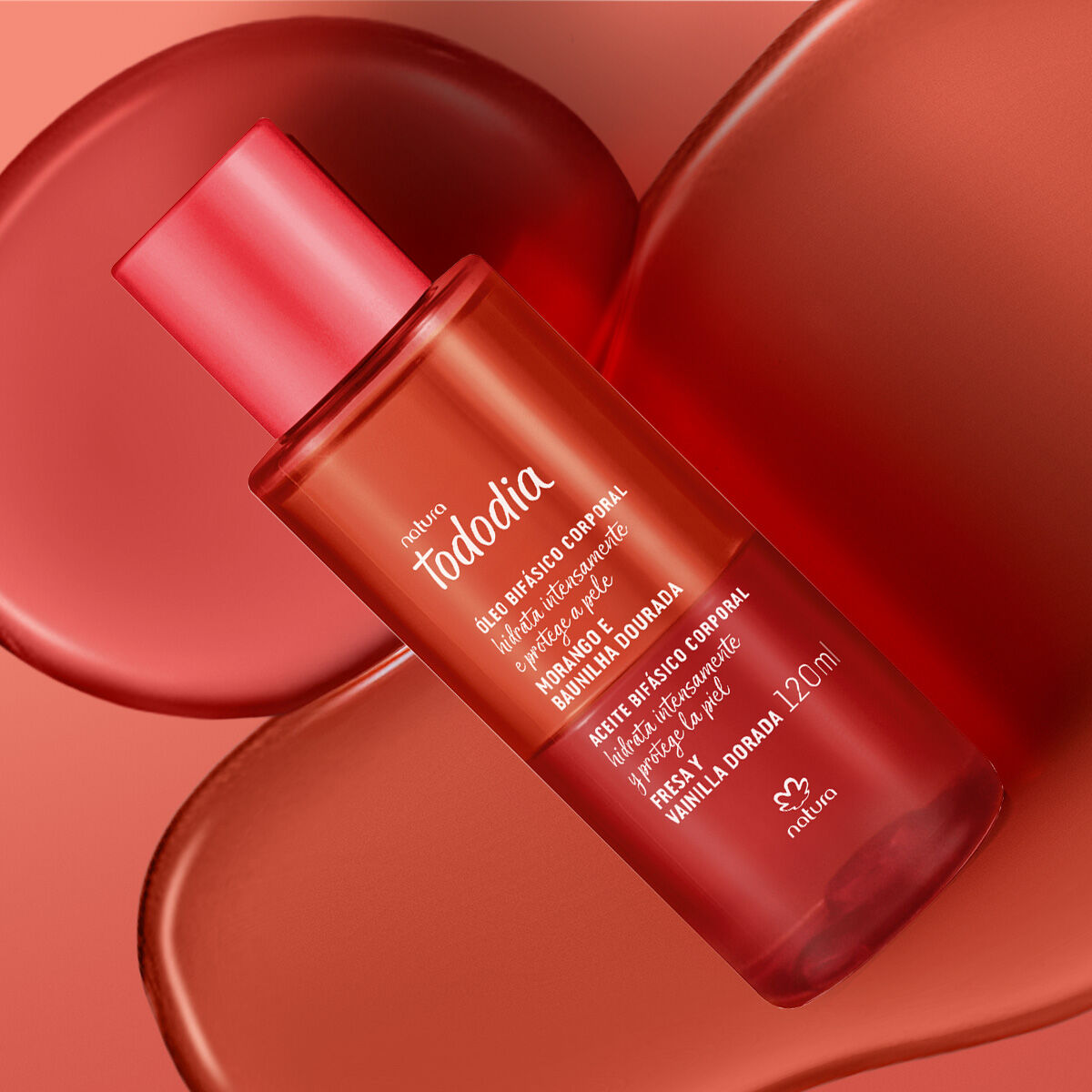 Tododia - Strawberry & Golden Vanilla Bi-Phase Body Oil 120ml