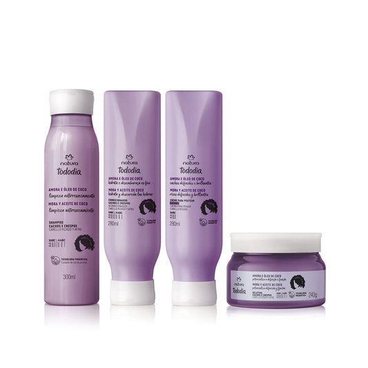 Tododia Curls Kit Blackberry and Coconut Oil (4 products)