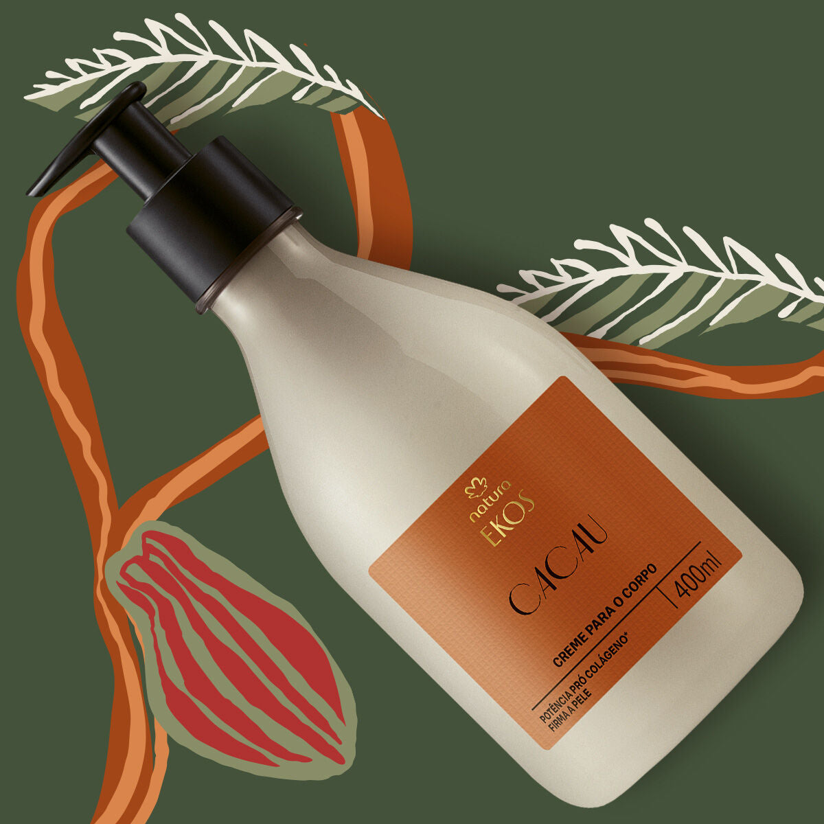 Ekos - Moisturizing Body Deodorant Pulp Cacau 400ml