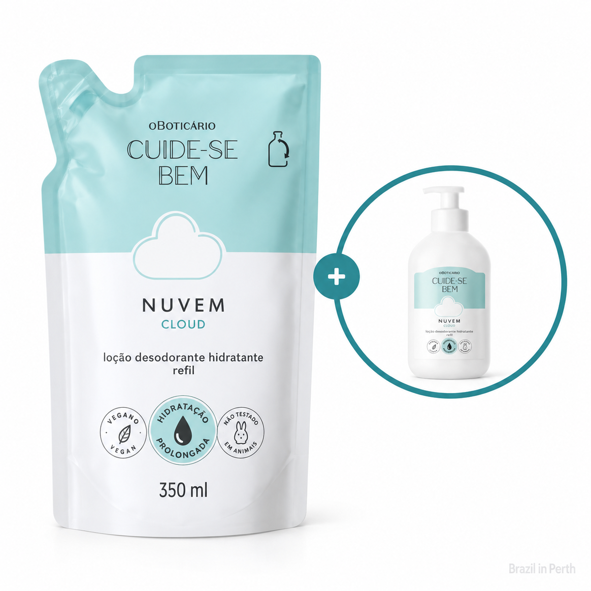 Boticário - Cuide se Bem Nuvem Moisturizing Deodorant Body Lotion Refill