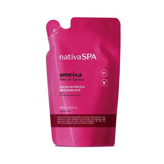 Boticário - Refill Moisturizing Body Deodorant Lotion Nativa SPA Plum 400ml
