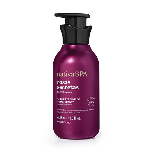 BOTICARIO - Secret Roses Perfumed Body Deodorant Cream 400ml