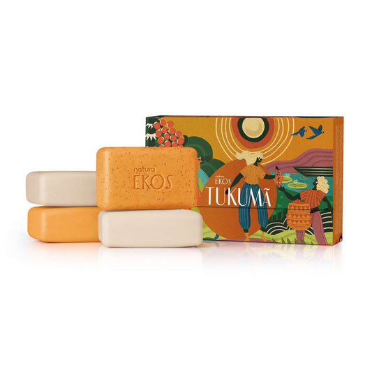 EKOS - TUKUMÃ CREAMY AND EXFOLIATING BAR SOAP SET SPECIAL EDITION