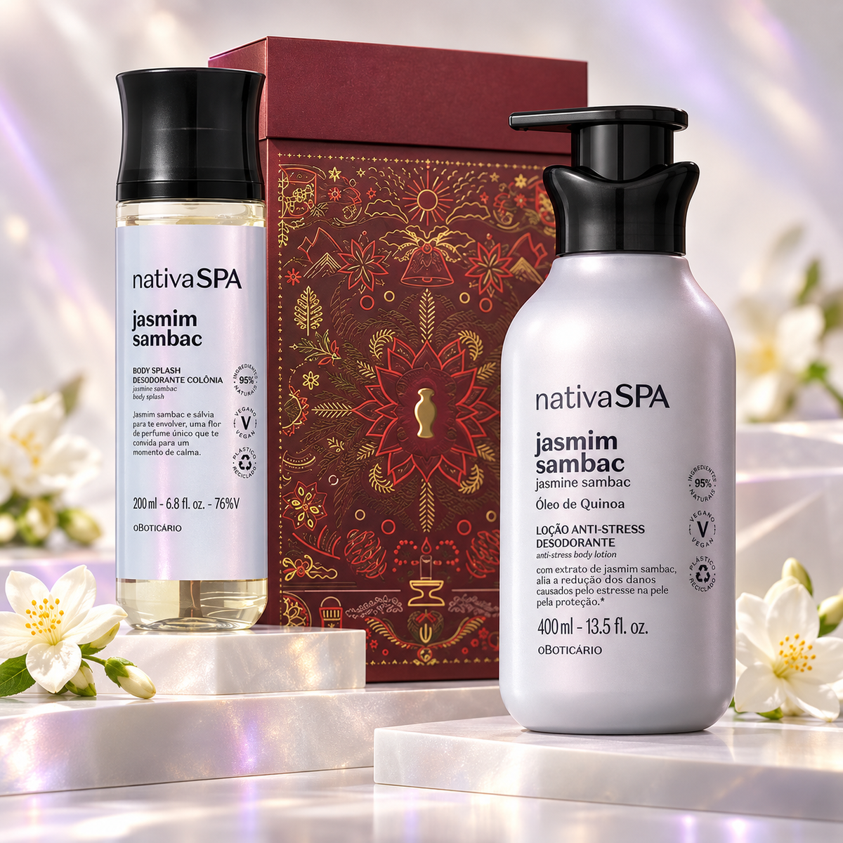 Boticário - Nativa SPA Sambac Jasmine Christmas Gift Set 2 Pieces