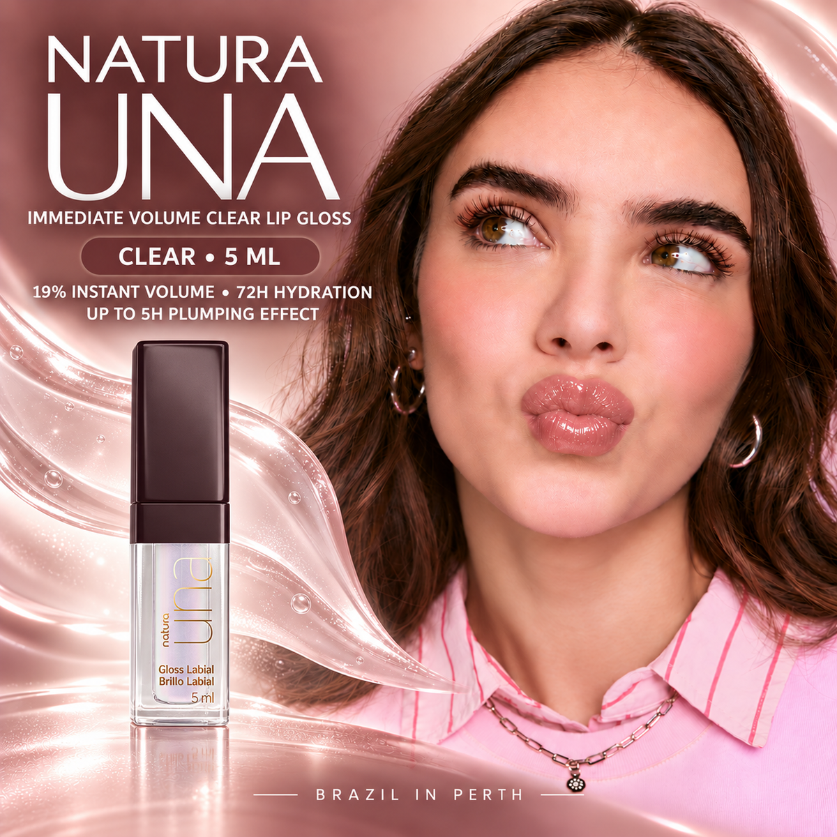 Una Immediate Volume Clear Lip Gloss