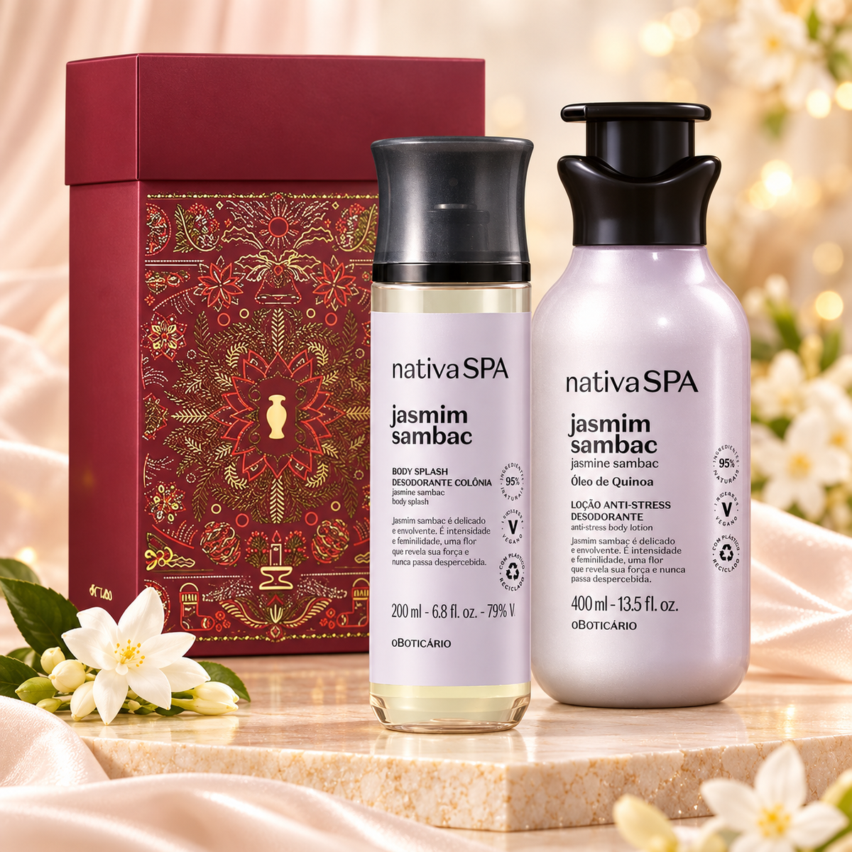 Boticário - Nativa SPA Sambac Jasmine Christmas Gift Set 2 Pieces