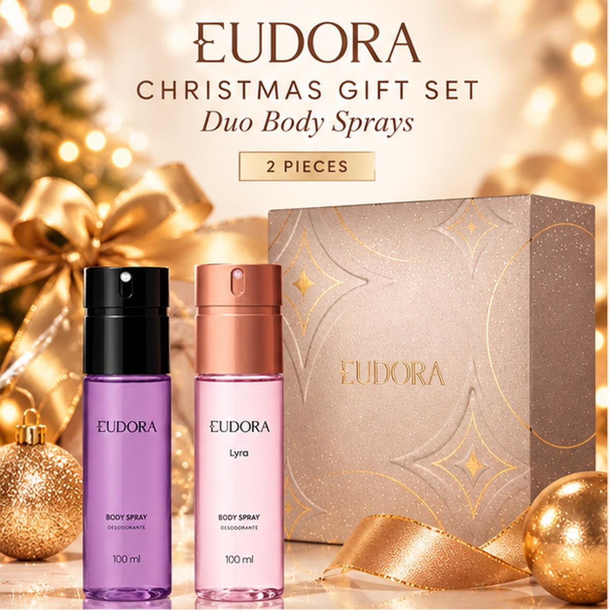 Eudora - Christmas Gift Set – Duo Body Sprays