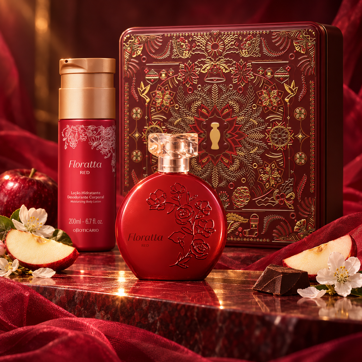 Boticário - Floratta Red Christmas Gift Set