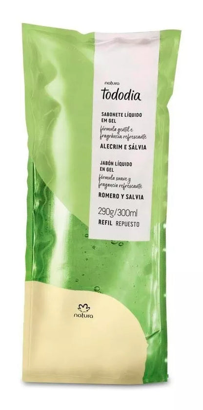 TODODIA - Gel Body Wash - Alecrim e Sálvia